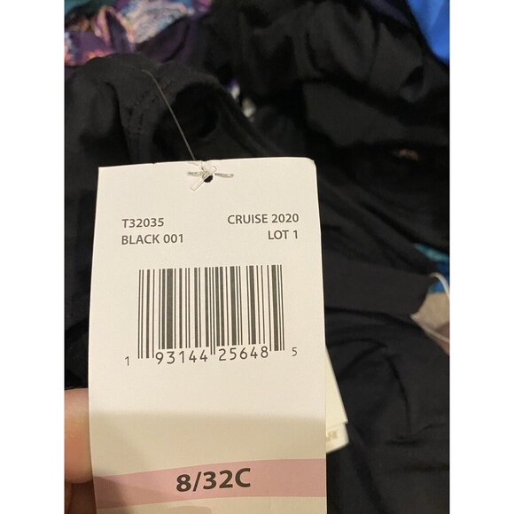 Contours by Coco Reef $129 Solitaire Bra Sized Underwire Swimsuit Black 8/32C - Picture 7 of 7